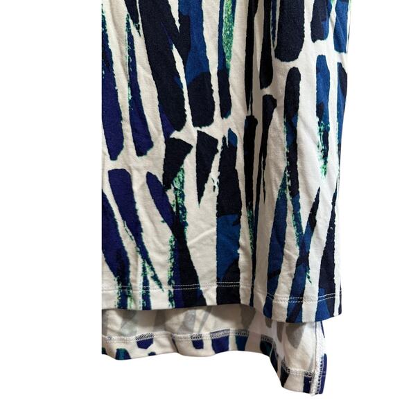 Tart Collections Blue Green Abstract Print Pencil Midi Skirt -Size XS- NWT - Picture 5 of 5